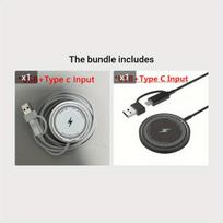 Magnetinis belaidis įkroviklis iPhone, Baltas PD ir USB A + juodas PD ir USB A