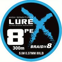 Pintas žvejybos valas 300m, 8 gijų, 0.37mm, 80LB, 8BRAID*300M*0,37mm