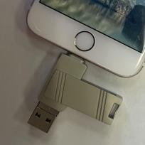 USB laikmena USB atmintinė nuotraukoms telefonams,  Sidabrinis