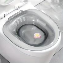 Sėdima vonelė tualetui, skirta intymiai higienai,  Skaidrus (išskyrus Flusher)