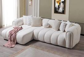 Sofa N-Line Left, balta