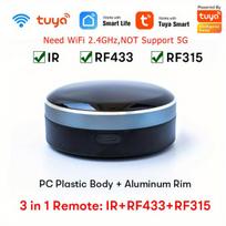 WiFi IR+RF universalus nuotolinio valdymo pultas, Juoda+pilka