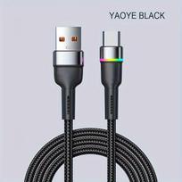 USB-C greito krovimo laidas iPhone 15,  Juoda