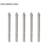 Karbido grąžtai plytelėms ir stiklui, 6 mm,  6mm-5vnt