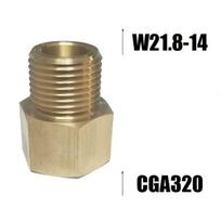 CO2 reguliatoriaus adapteris W21.8-14 į CGA320, CGA320 iki W21.8-14