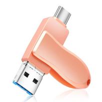 USB laikmena Nuotraukų USB-C ir USB-A atmintukas,  Rožinis