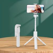 Asmenukių lazda ("Selfie sticks") Belaidis asmenukių laikiklis su trikoju, Baltas