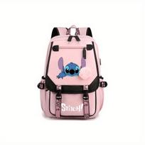 Stitch personažo poliesterio kuprinė,  Rožinis
