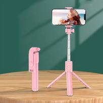 Asmenukių lazda ("Selfie sticks") Belaidis asmenukių laikiklis su trikoju, Rožinis
