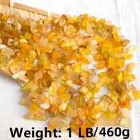 Natūralūs agato akmenėliai kūrybai, Geltonasis agatas - 50 g (0,1 LB)
