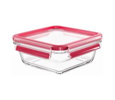 Tefal - Maisto indas 0,8 l MSEAL GLASS raudonas/stiklinis