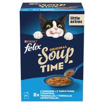 PURINA FELIX Soup ORIGINAL Rybne smaki 6x48g