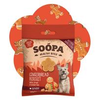 SOOPA Imbierinių meduolių skonio skanėstai šunims, Gingerbread Biscuit Dog Treats, 50g