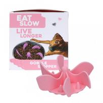 Lėto ėdimo priedas dubenėliui, Gobble Stopper (rožinė)