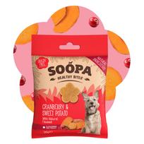 SOOPA Spanguolių ir saldžiųjų bulvių skanėstai šunims, Cranberry & Sweet Potato Treats, 50g