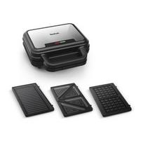TEFAL | UltraCompact 3in1 SW383D10 | Sandwich Maker | 700 W | Number of plates 3 | Gray/Black