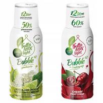 "FruttaMax Lime Mint LIGHT" sirupas 500ml+"FruttaMax Cherry LIGHT" sirupas 500 m