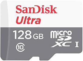 SANDISK Ultra Light 128GB microSDHC + SD Adapter 100MB/s Class 10