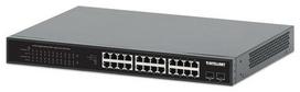 Intellinet 24-Port Gigabit PoE+ Switch with 2x1G SFP, 370W