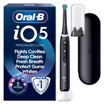 Oral-B iO5 electric toothbrush, black + travel case (067713)