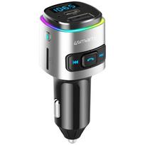4smarts Silver Media AND Assist 2 car charger with FM transmitter, Bluetooth, multimedia input, and hands-free kit function
