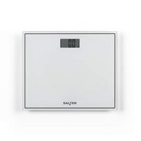 Salter 9207 WHCFEU12 Compact Glass Electronic Bathroom Scale, White