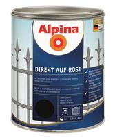 Emaliniai metalo dažai Alpina Direkt A Rost RAL9005 750 ML