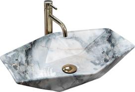 Vonios praustuvas Rea Vegas Granit, keramika, 57 cm x 37 cm x 12 cm, marmuro sp.
