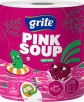Popierinis rankšluostis Grite Pink soup, 2 sl
