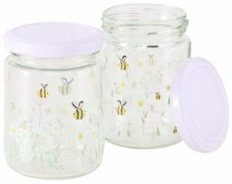 Stiklainis Boltze Honey 97702, 68 mm, 0.24 l, skaidri sp./geltona sp., 2 vnt.