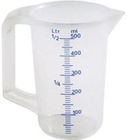 Matavimo indas Paderno T-126-011, 0.5 l, skaidri sp.