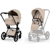 CYBEX PRIAM V5 vežimėlio komplektas 2in1 Cozy Beige, rėmas Matt Black