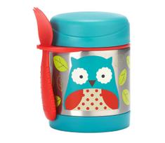Skip Hop - Maisto termosas su šaukšteliu/šakute ZOO 325 ml pelėda