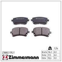 Stabdžių trinkelių rinkinys, diskinis stabdys ZIMMERMANN 23882.175.1