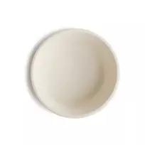 Mushie silikoninis prilimpantis dubenėlis „Ivory“