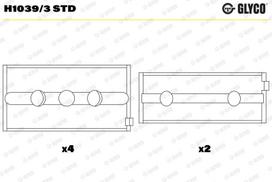 Alkūninio veleno indėklas GLYCO H1039/3 STD