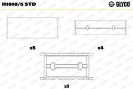 Alkūninio veleno indėklas GLYCO H1018/5 STD