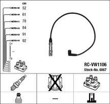 Uždegimo laido komplektas NGK RC-VW1106