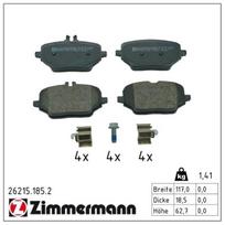 Stabdžių trinkelių rinkinys, diskinis stabdys ZIMMERMANN 26215.185.2