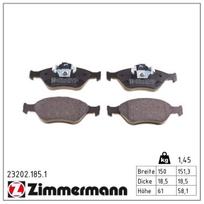 Stabdžių trinkelių rinkinys, diskinis stabdys ZIMMERMANN 23202.185.1