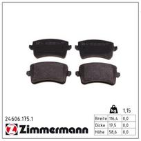 Stabdžių trinkelių rinkinys, diskinis stabdys ZIMMERMANN 24606.175.1