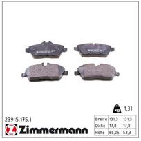 Stabdžių trinkelių rinkinys, diskinis stabdys ZIMMERMANN 23915.175.1