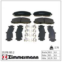 Stabdžių trinkelių rinkinys, diskinis stabdys ZIMMERMANN 25378.185.2