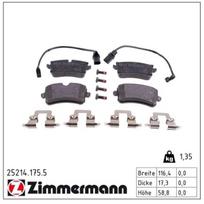 Stabdžių trinkelių rinkinys, diskinis stabdys ZIMMERMANN 25214.175.5