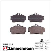 Stabdžių trinkelių rinkinys, diskinis stabdys ZIMMERMANN 21792.155.9