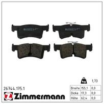 Stabdžių trinkelių rinkinys, diskinis stabdys ZIMMERMANN 26744.175.1