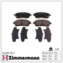 Stabdžių trinkelių rinkinys, diskinis stabdys ZIMMERMANN 24283.175.1