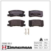 Stabdžių trinkelių rinkinys, diskinis stabdys ZIMMERMANN 23582.155.1