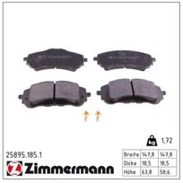 Stabdžių trinkelių rinkinys, diskinis stabdys ZIMMERMANN 25895.185.1