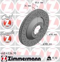Stabdžių diskas ZIMMERMANN 460.4534.70